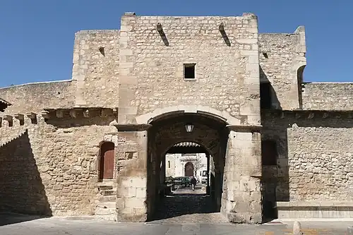 Façade du côté intra-muros.