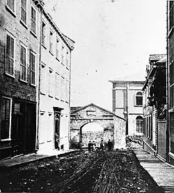 La porte Hope vue de l'intérieur vers 1870