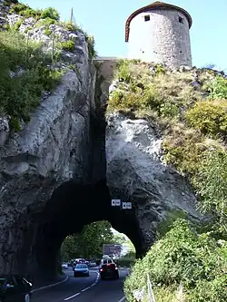 Porte taillée - vue arrière