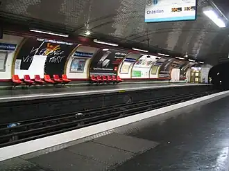 Les quais de la station en 2007 avant le décarrossage.