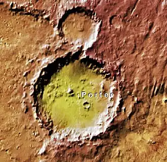 Image illustrative de l'article Porter (cratère martien)