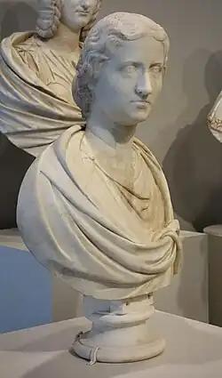 Tête d'une femme romaine, dite Crispina (MT560). IIe s. après J.-C.