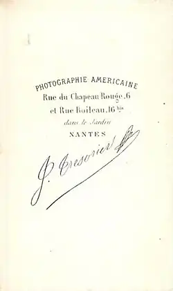 Revers du portrait précédent.