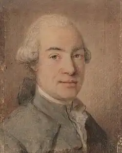 Homme en habit bleu, 1789.