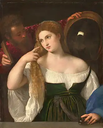 La Femme au miroir,Le Titien