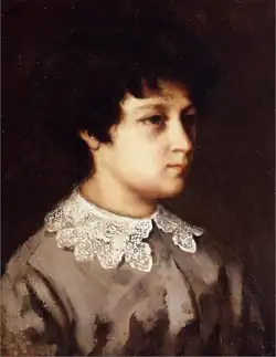 Portrait d'une jeune fille de Salins (1860).