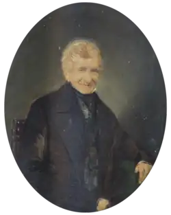 Portrait de son beau-père Jean-Baptiste van Dievoet (1775-1862) (1856), localisation inconnue.