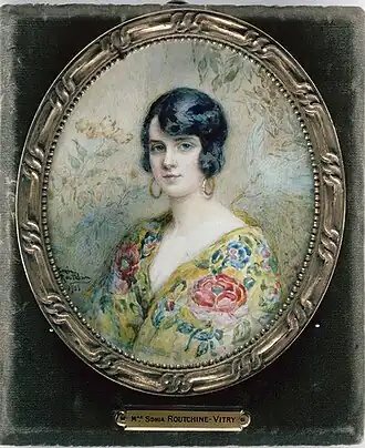 Portrait de Mademoiselle Marcelle Keim, miniature sur ivoire, 1923, Musée d'Orsay.