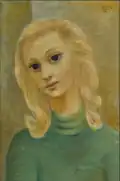 Portrait de jeune fille, Moïse Kisling, 1947.