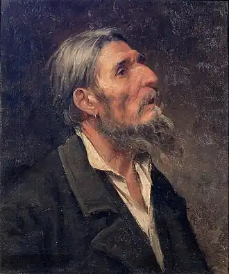 Portrait de vieil homme à la boucle d'oreille (1889), Edmond Leroy, Collection particulière.