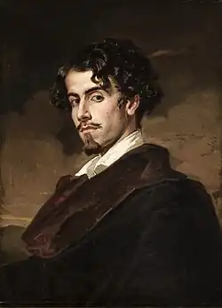 Description de l'image Portrait of Gustavo Adolfo Bécquer, by his brother Valeriano (1862).jpg.