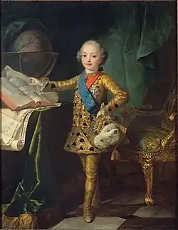Le comte d'Artois enfant à 8 ans, par Frédou.