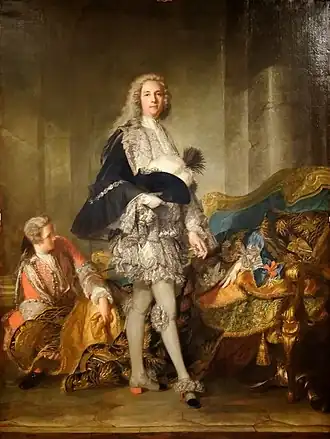Le maréchal de Richelieu commande le corps de 12&nbsp;000&nbsp;hommes qui débarque sur Minorque le 18 avril 1756.