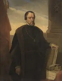 Portrait de Cornelis Van Baesdorp, bourgmestre de Bruges (1839).