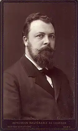 Description de l'image Portret van Paul Fredericq (1850-1920), historicus en Vlaams strijder, hoogleraar aan de Faculteit Letteren en Wijsbegeerte en rector te Gent tijdens het academiejaar 1918-1919,.jpg.
