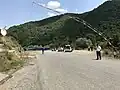 Frontière sur la route Vardenis-Martakert.