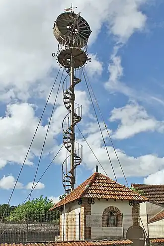 Éolienne Bollée à mât haubané de 1898.