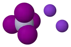 Image illustrative de l’article Tétraiodomercurate(II) de potassium
