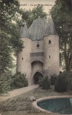 Poterne du château de Jaligny - (XIVe s).