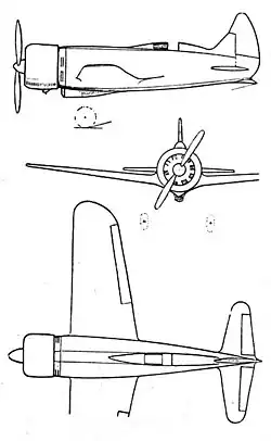 Description de l'image Potez 53 3-view L'Aerophile June 1933.jpg.