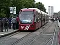 Variotram utilisé à Duisbourg sur la Platz der Einheit&nbsp;(de)