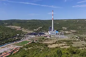 Centrale thermique de Plomin (330 MW, charbon), Istrie, 2018.