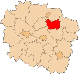 Localisation de Powiat de Wąbrzeźno