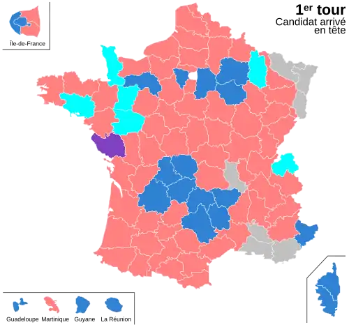 Candidat arrivé en tête