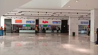 L'une des zones de restauration du stade