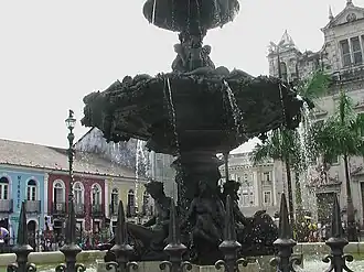 Fontaine de la place Terreiro de Jesus, Salvador de Bahia.