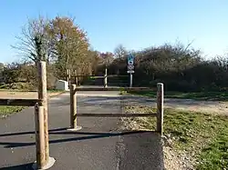 La piste cyclable près de Glane.