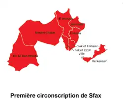 Carte de la circonscription.