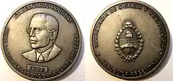 Médaille Bernardo Houssay