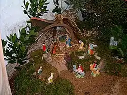 Crèche de Noël traditionnelle du Portugal.