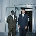 John Fitzgerald Kennedy avec Ahmed Sékou Touré à la Maison-Blanche en 1962.