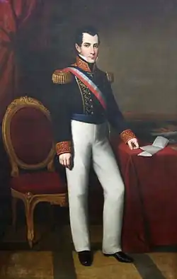 José Joaquín Prieto de Vial (1786-1854). Président de la République du Chili.