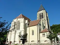 Église Saint-Germain-l'Auxerrois, vue d'ensemble depuis l'est.