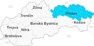 Localisation de Humenné