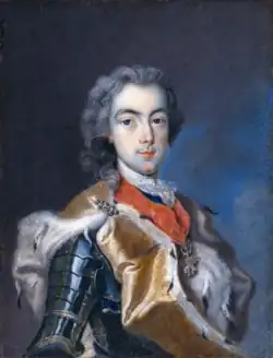 Charles Alexandre en tant que jeune homme, à 28 ans, par Jean Adam Serre.