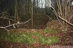 Vue extérieure - dépendances détruites Nord/Ouest.