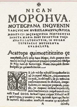 Image illustrative de l’article Nican mopohua