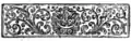 Bandeau du XVIIIe&nbsp;siècle.