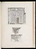 Pieds de Table de Trumeau, ca. 1745, Paris, bib. de l’INHA, coll. Jacques Doucet, NUM FOL EST 327