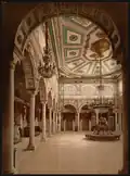 Vue d'un salon du palais de Ksar Saïd en 1899.