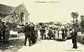 Procession à Locquémeau au début du XXe&nbsp;siècle (carte postale).