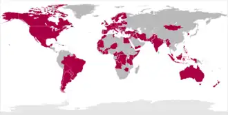 Carte de l'organisation