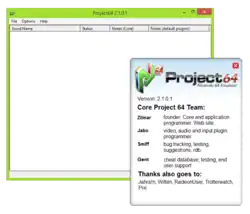 Description de l'image Project64 screenshot july 2014.png.