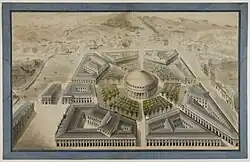 Projet de foire dans les marais du Temple.