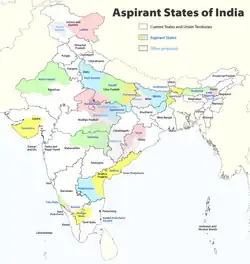 Propositions et revendications de nouveaux États.