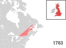 Description de l'image Province of Quebec 1763, 1774, 1784.gif.